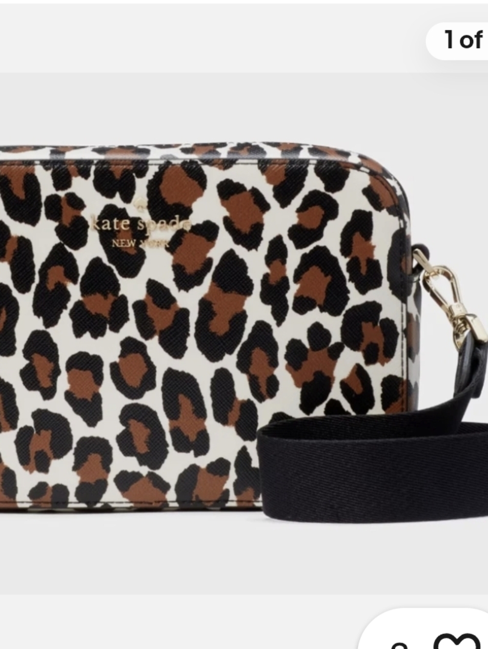 Kate Spade Madison Leopard Crossbody KI377 Animal Print Cheetah NWT MSRP $270